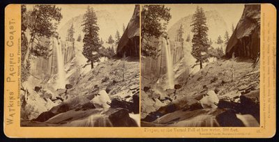 Piwyac, ou la chute Vernal, 300 pieds, vallée de Yosemite, comté de Mariposa, Cal - Carleton Watkins