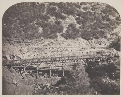 Pont ferroviaire, Cape Horn, comté de Mariposa - Carleton Watkins