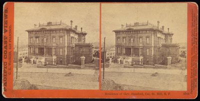 Résidence du gouverneur Stanford, Cal. St. Hill, S.F - Carleton Watkins