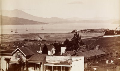 Sausalito, Tamalpais et la baie de Richardson depuis San Francisco - Carleton Watkins