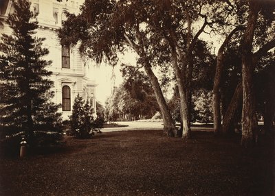 [Thurlow Lodge - Pelouse et maison. De Barron Cluster]. - Carleton Watkins