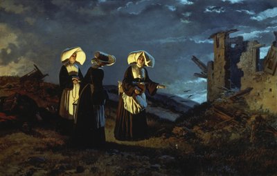 Soir après la bataille de Sedan - Carlo Ademollo