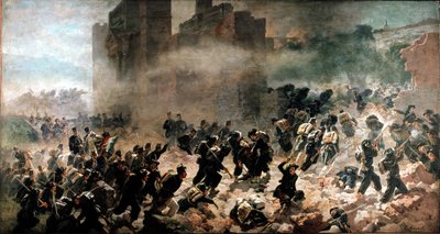 La brèche de la Porta Pia, Rome (20 septembre 1870) - Carlo Ademollo