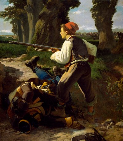 Pasquale Cova à la bataille de Varèse, 26 mai 1859, par Carlo Ademollo - Carlo Ademollo