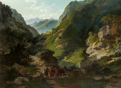 Voyageurs en montagne - Carlo Ademollo