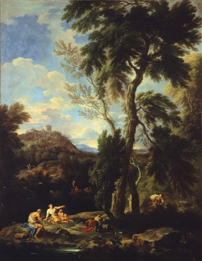 Paysage avec pèlerin - Carlo Antonio Tavella
