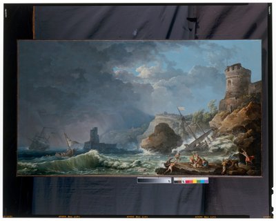 Une tempête au large d