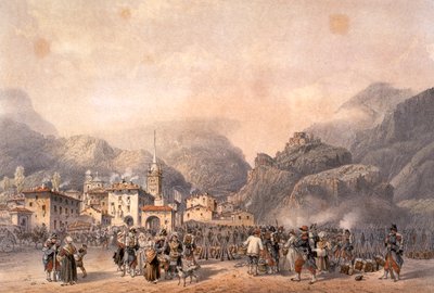 Camp français à Suse en 1859 - Carlo Bossoli