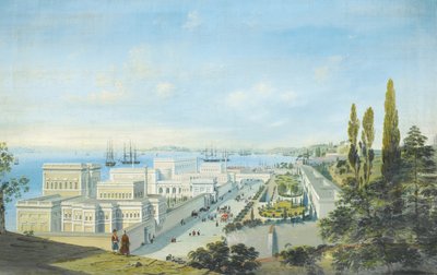 Le Palais de Çırağan à Constantinople - Carlo Bossoli