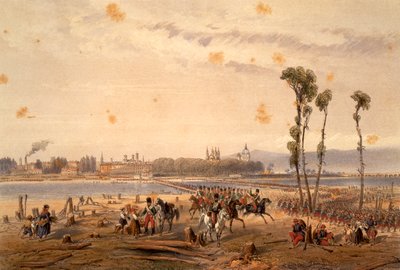 Les Français passant la Sesia à Vercelli en 1859 - Carlo Bossoli