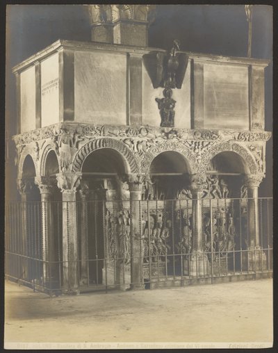 Milan - Basilique de S. Ambrogio - Ambon et sarcophage chrétiens du VIe siècle - Carlo Brogi