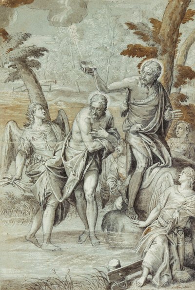 Le baptême du Christ - Carlo Caliari