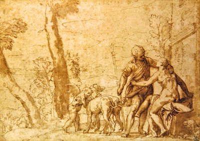La Rencontre, vers 1590 - Carlo Caliari