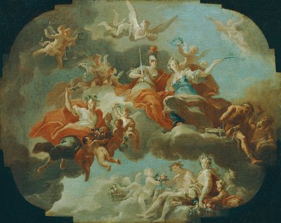 Allégorie de la paix et de la justice - Carlo Carlone