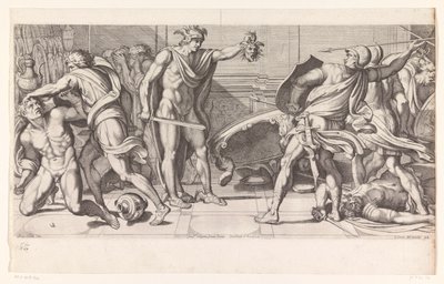Phinée et ses partisans changés en pierre - Carlo Cesio