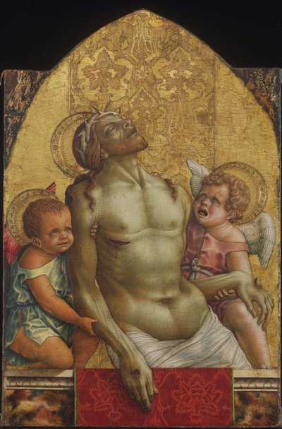 Le Christ mort soutenu par deux anges - Carlo Crivelli
