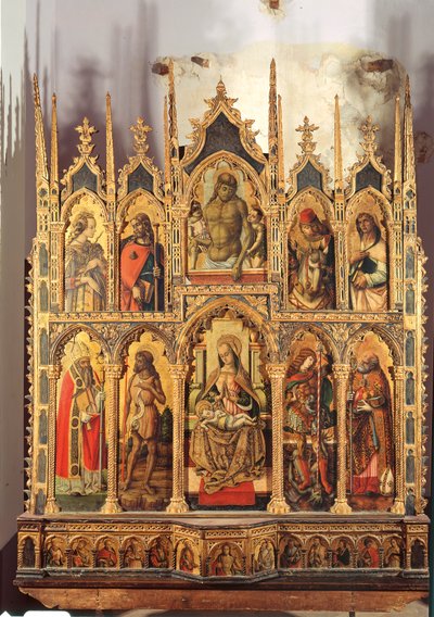 Madone et Enfant avec saints, polyptyque - Carlo Crivelli