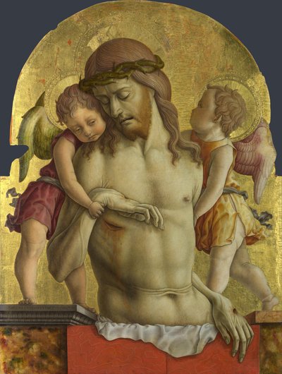 Le Christ mort soutenu par deux anges - Carlo Crivelli