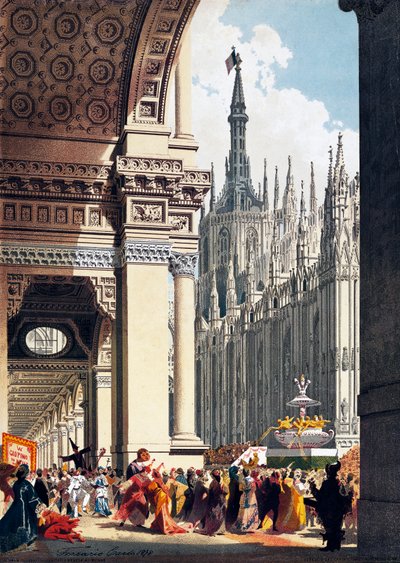 Carnaval sur la Piazza Duomo à Milan - Carlo Ferrario
