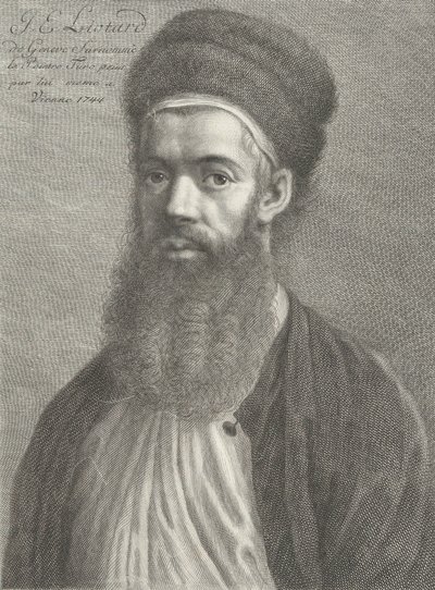 Autoportrait en tenue turque, 18e siècle - Carlo Gregori