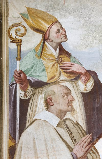 Couronnement de la Vierge (fresque) (détail) - Carlo Innocenzo Carloni