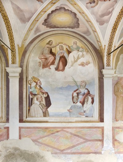 Couronnement de la Vierge (fresque) - Carlo Innocenzo Carloni