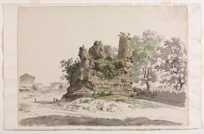 Le soi-disant sépulcre des frères Curiatii à Albano, avec l