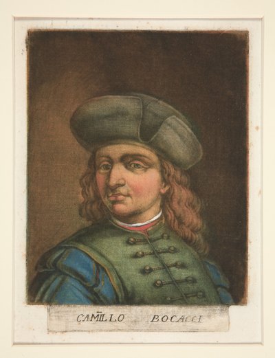 Camillo Bocacci, tiré de Ritratti di pittori (Portraits de peintres) - Carlo Lasinio