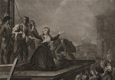 Madame Élisabeth de France, sœur du roi, avant la guillotine le 10 mai 1794, vers 1795 - Carlo Lasinio