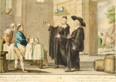 Prêtre Arlotto, par Carlo Lasinio (1759-1838), gravure en couleur - Carlo Lasinio