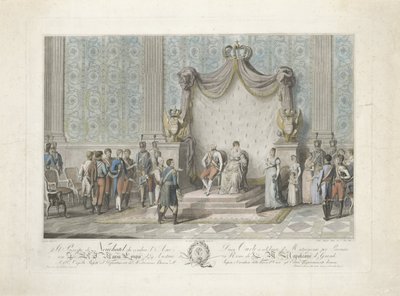 Prince de Neuchâtel devant Marie-Louise d