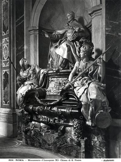 Monument au Pape Innocent XI, vers 1697 (marbre) - Carlo Maratta or Maratti