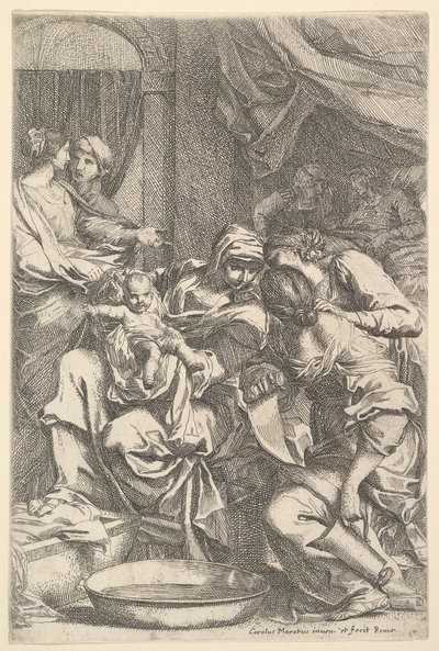 La Naissance de la Vierge - Carlo Maratta or Maratti