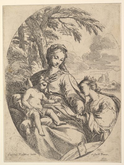 Le Mariage de Sainte Catherine - Carlo Maratta or Maratti