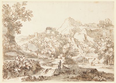 Un paysage avec ville - Carlo Marchionni
