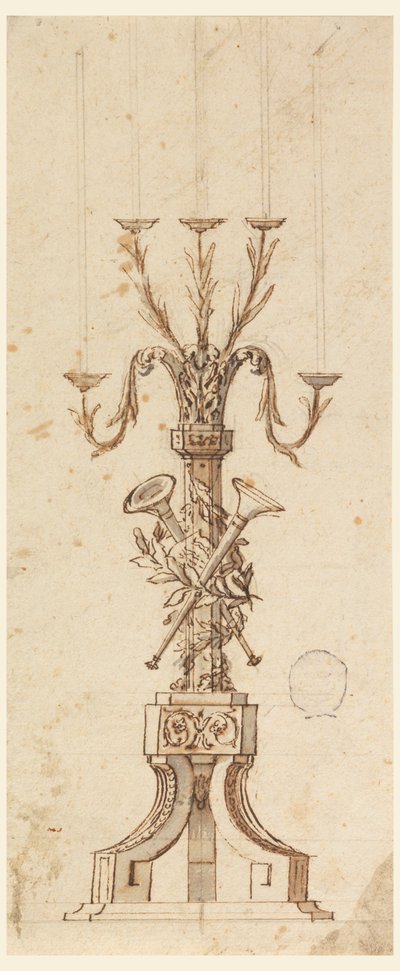 Design pour un candélabre - Carlo Marchionni