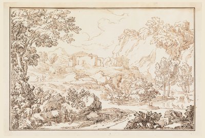 Dessin, Un paysage, 1770-86 - Carlo Marchionni