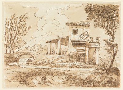 Paysage avec villa - Carlo Marchionni