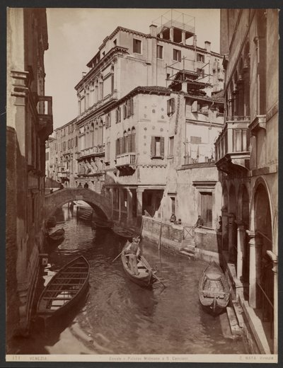 Canal et palais Widmann à St. Canciano - Carlo Naya