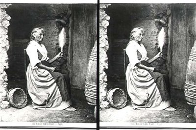 Vieille femme filant, Capri, c.1865 - Carlo Naya
