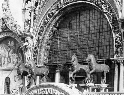 Les chevaux de la basilique Saint-Marc à Venise - photographie de C. Naya - Carlo Naya