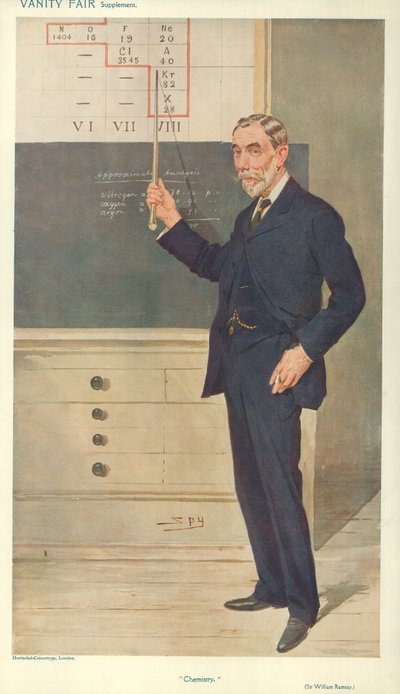 Dr Lyon Playfair, Chimie, 20 février 1875, caricature de Vanity Fair - Carlo Pellegrini