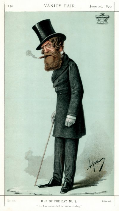 Il a réussi à se porter volontaire, vicomte Ranelagh, 1870 - Carlo Pellegrini