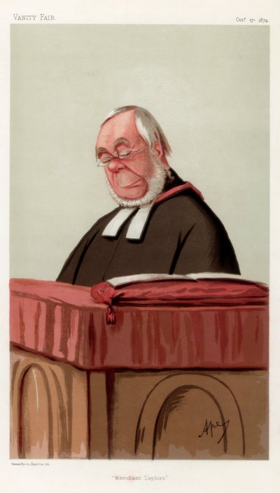 Merchant Taylors, le révérend James Augustus Hessey DCL, 1874 - Carlo Pellegrini