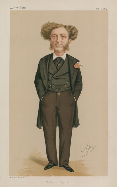 M. Albert Grant MP; Leicester Square; 21 février 1874; Vanity Fair; caricature - Carlo Pellegrini