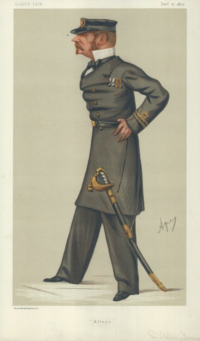 Sir Allen Young, Alleno, 15 décembre 1877, caricature de Vanity Fair - Carlo Pellegrini