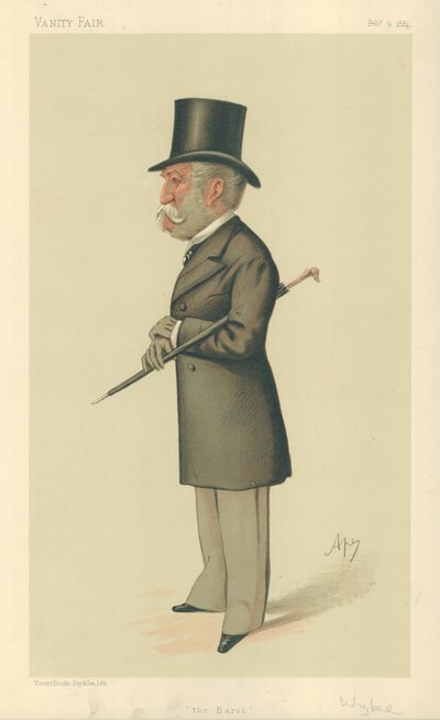 Sir Charles Lennox Wyke, Le Baron, 9 février 1884, caricature de Vanity Fair - Carlo Pellegrini