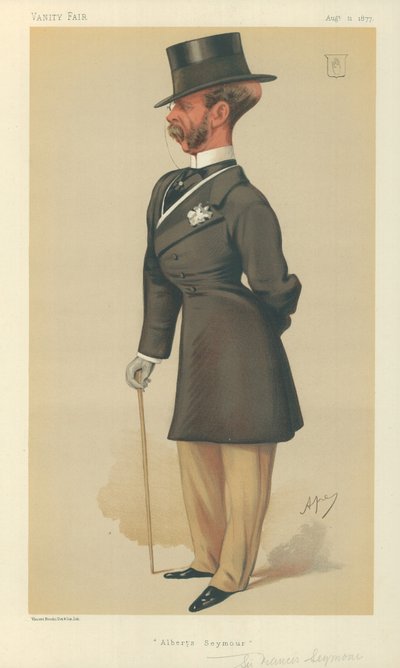 Sir Francis Seymour, Albert Seymour, 11 août 1877, caricature de Vanity Fair - Carlo Pellegrini