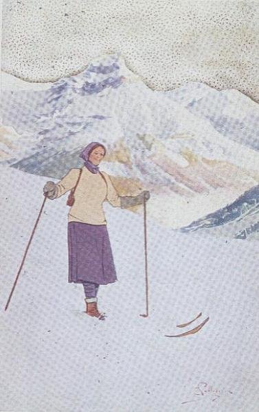 Skieur sur les pentes d