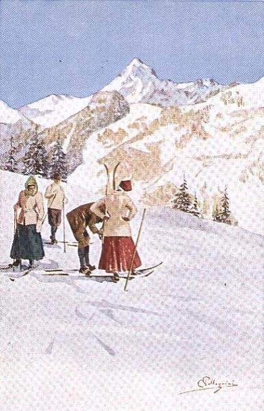 Skieurs faisant une pause sur les pentes - Carlo Pellegrini